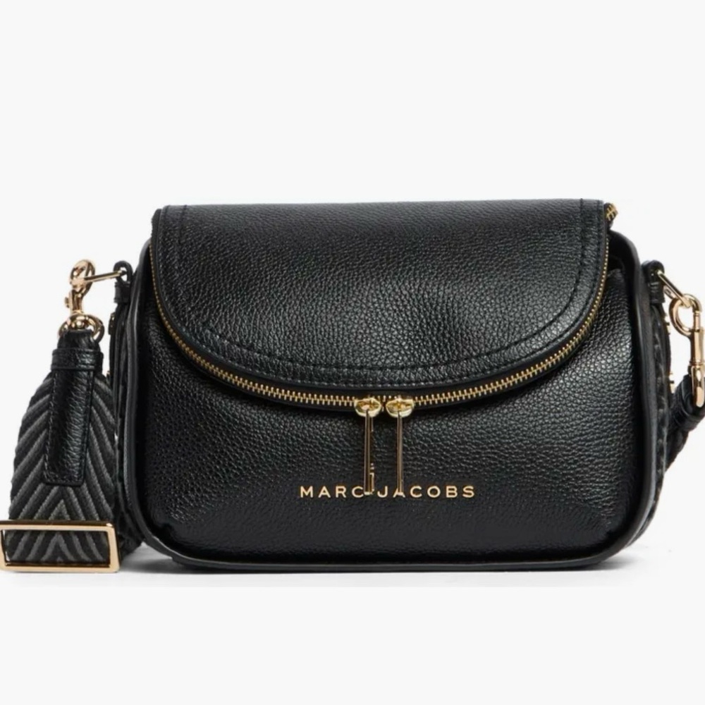 Marc Jacobs Black/Gold Hardware Women's Groove Mini Messenger Crossbody Bag